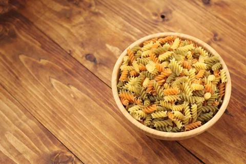 Colored pasta Stock Photos