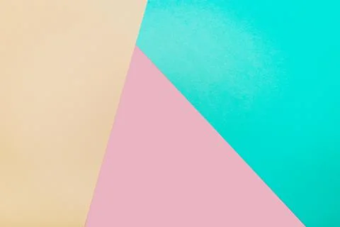 Colored pastel paper background with geometric lines. Copy space. Stock Photos