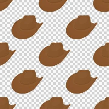 Colored pattern hats cowboy, beautiful caps Stock Illustration