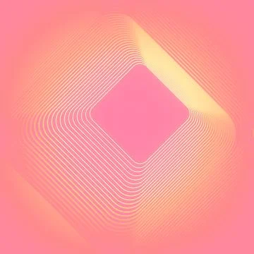 Colored pattern of lines, on a pink background. 3d render digital illustration Stock Illustration