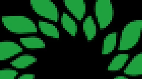 Colored pattern on a minimal black background. Video stock 123893350