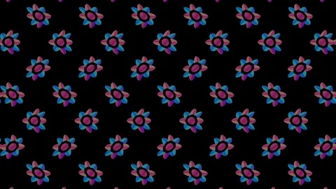 Colored pattern on a minimal black background. Stock Footage 124946067
