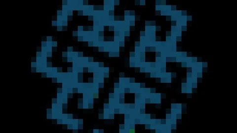Colored pattern on a minimal black background. Stock-Footage 125103618