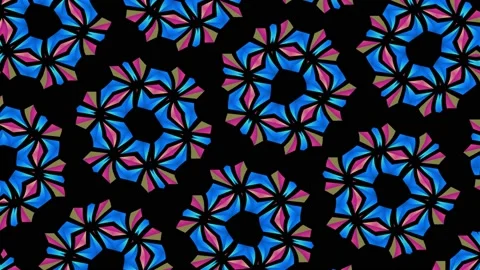 Colored pattern on a minimal black background. Stock Footage 132174574