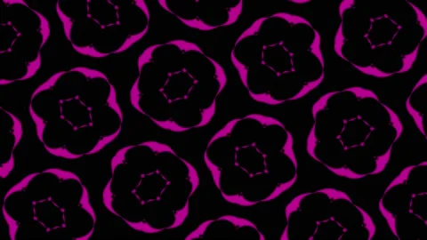 Colored pattern on a minimal black background. Stock Footage 132481932