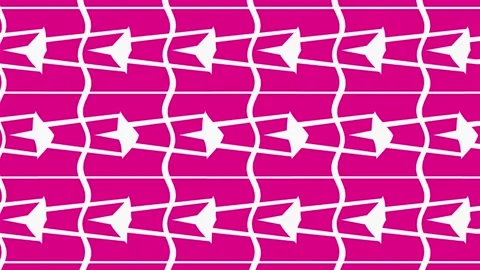 Colored pattern on a minimal black background. Video stock 139338635