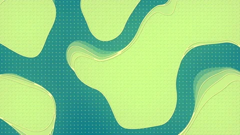 Colored pattern with topographic and isolines. Seamless loop animation 3d render Stock Footage 116771962