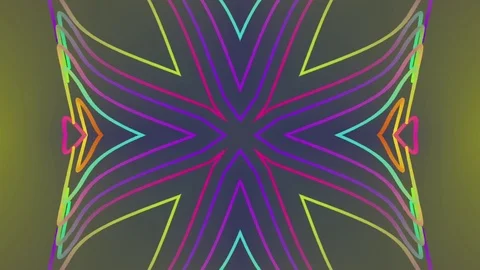 Colored Pattern. Wavy Lines. Kaleidoscopic Stock Footage 73548649