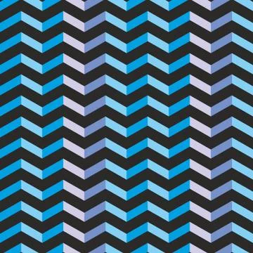 Colored pattern in zigzag Stock Illustration