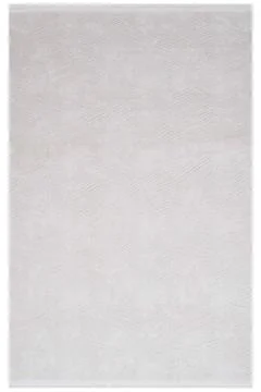 Colored patterned machine carpet on a white background Stock Photos