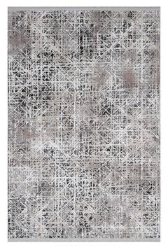 Colored patterned machine carpet on a white background Stock Photos