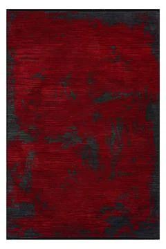 Colored patterned machine carpet on a white background Stock Photos