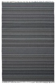 Colored patterned machine carpet on a white background Stock Photos