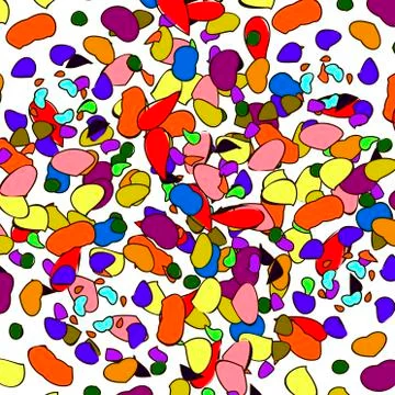 Colored patterns on a white background Stock Illustration