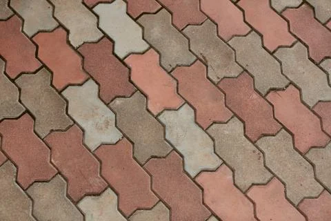 Colored Paving Slabs texture Stock Photos