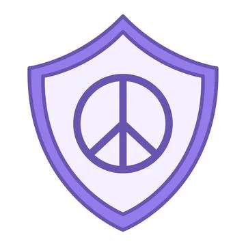 Colored Peace and Security Icon. Vector Illustration. International Symbol,.. Stock Illustration