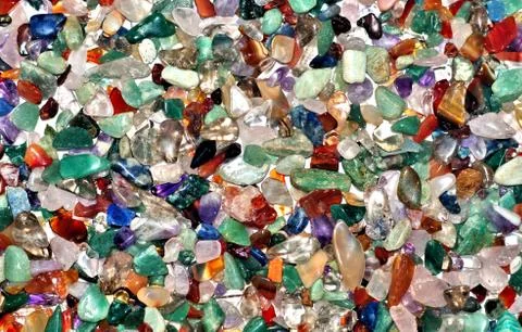 Colored pebbles collection Stock Photos