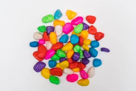  colored pebbles Stock Photos
