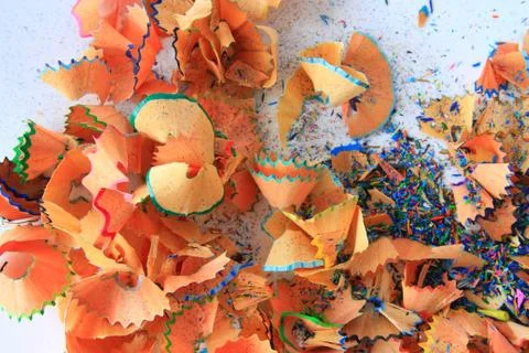 Colored Pencil as background Stock Photos