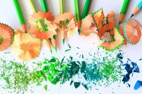 Colored Pencil as background Stock Photos