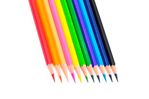Colored Pencil Isolated on White Background. Foto stock