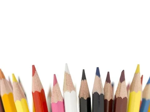 Colored pencil tip Stock Photos