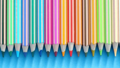Colored pencils 1 Stock Footage 165566931