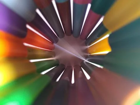 Colored pencils 2 Stock Photos