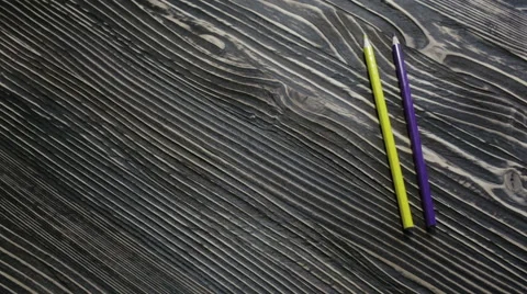 Colored pencils for drawing Stock Footage 63032292