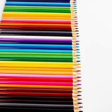 Colored pencils for drawing Stock Photos