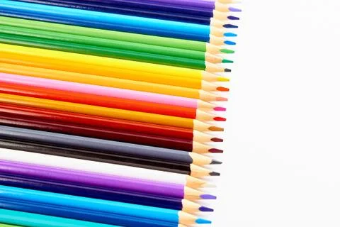 Colored pencils for drawing Stock Photos