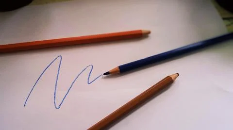 Colored pencils for drawing Stock Photos