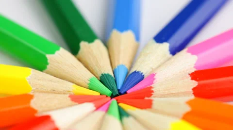 Colored pencils Stock Footage 32495245