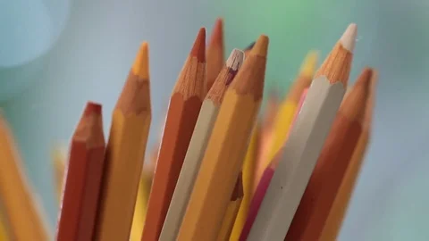 Colored pencils Stock Footage 77053108