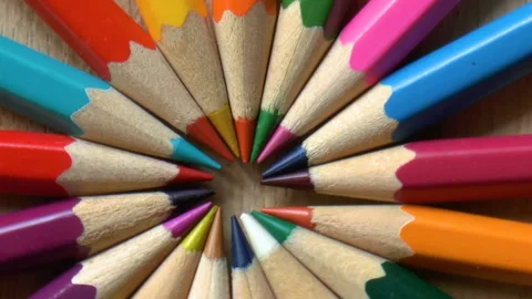 Colored pencils Stock Footage 92205189