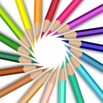 Colored pencils Stock Illustration