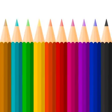 Colored pencils Illustrazione stock