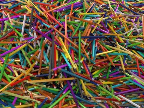 Colored pencils Stock Illustration