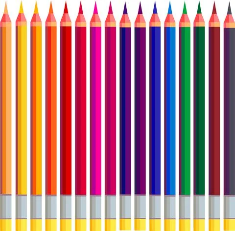 Colored pencils Stock Illustration