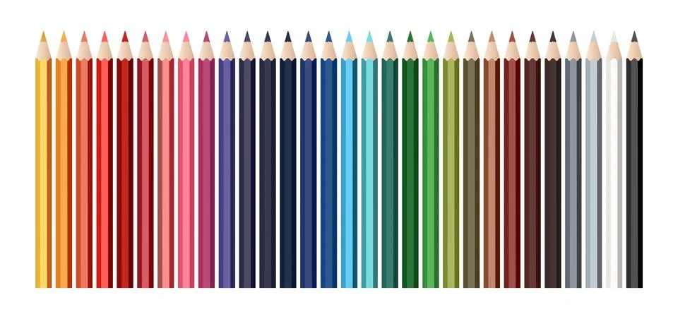 Colored pencils Stock Illustration