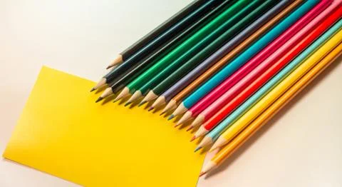 Colored Pencils isolated Foto stock