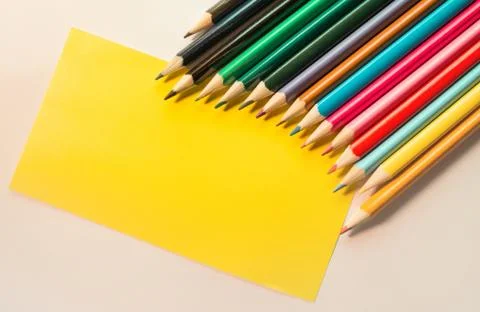 Colored Pencils isolated Stock Photos