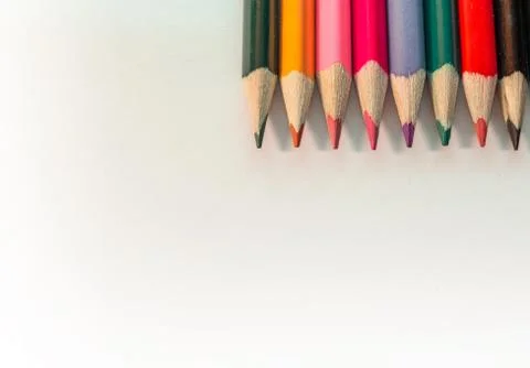 Colored Pencils isolated Foto stock