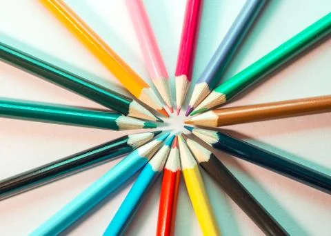 Colored Pencils isolated Foto stock