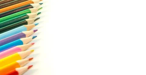 Colored Pencils isolated Stock Photos