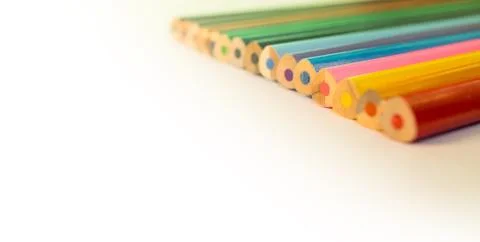 Colored Pencils isolated Stock Photos