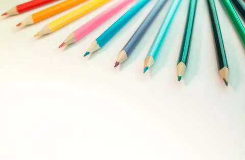 Colored Pencils isolated Foto stock