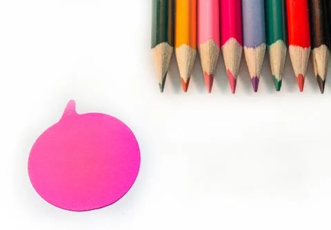 Colored Pencils isolated Stock Photos