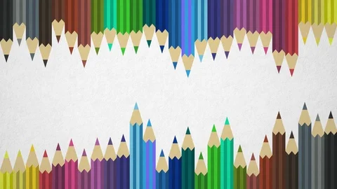 Colored Pencils Loopable Background 4K 60fps Stock Footage 89683359