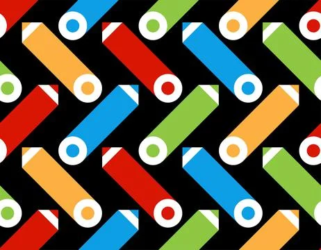 Colored pencils pattern. Children's school background for September 1 Illustrazione stock